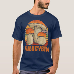 Mycology Mushroom Psilocybin Shroom Forager T-Shirt