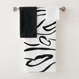 Mydeas   Lignes peintes en noir et blanc minces