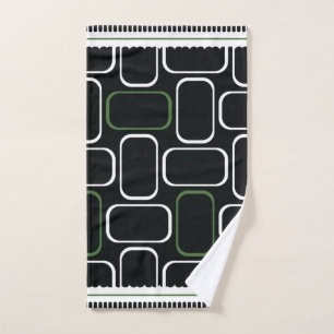 Mydeas Rectangles vertes noir et blanc