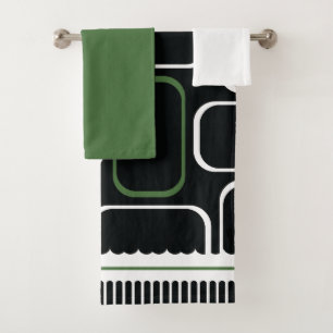 Mydeas Rectangles vertes noir et blanc