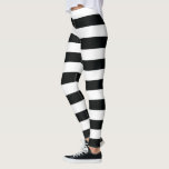 Mydeas | Schwarz-Weiß-Streifen Leggings<br><div class="desc">Breite, gerade, schlicht, fest gefärbt, horizontal, sogar identisch, moderne geometrische Linien und Bänder. Das einzigartige Druckdesign dieses Produktes wurde speziell für Sie vom Künstler Mydeas entwickelt. Möglicherweise sind weitere Farben verfügbar. Besuchen Sie unseren Shop für weitere tolle Geschenkideen! :D ======================================================= DESIGN NAME: Einfache Streifen (dick) ~ DESIGN-FARBEN: Schwarz & Weiß...</div>
