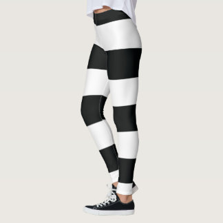Mydeas | Schwarzweißstreifen Leggings