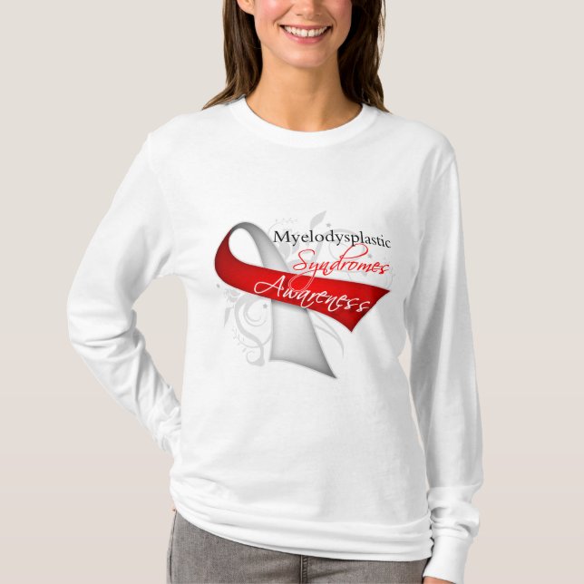 Myelodysplastic Syndrom-Bewusstseins-Band T-Shirt (Vorderseite)