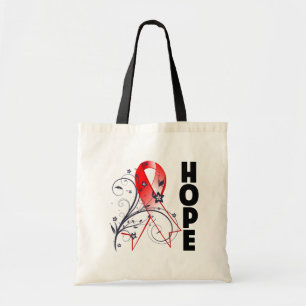 Myelodysplastische Syndrome Floral Hope Ribbon Tragetasche