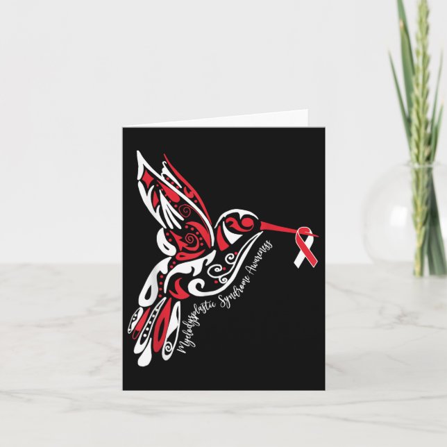 Myelodysplastisches Syndrom Mds Awareness Karte (Vorderseite)