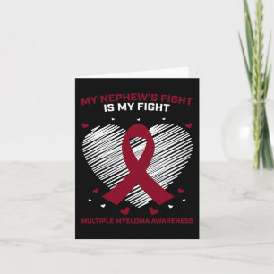 Myelom Awareness Ribbon Blood Cancer Survivor Pla Karte