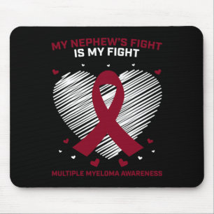 Myelom Awareness Ribbon Blood Cancer Survivor Pla Mousepad