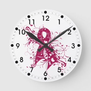 Myeloma-Bewusstseins-Strudel-Band Runde Wanduhr