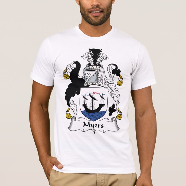 Myers-Familienwappen T-Shirt (Vorderseite)