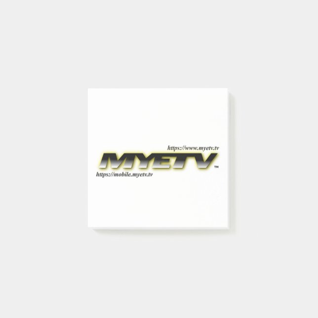 MYETV-Nachbeobachtung Post-it Klebezettel (Vorderseite)