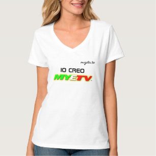 MYETVs Italienischer V-Neck-T - Shirt