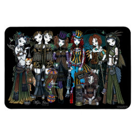 Myka Jelina Art Steampunk Tribal Fairies Magnet