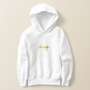 MykelJasper Gold Logo Design Elegantes Markenemble Hoodie