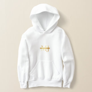 MykelJasper Gold Logo Design Elegantes Markenemble Hoodie