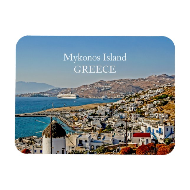 Mykonos Foto Magnet (Horizontal)
