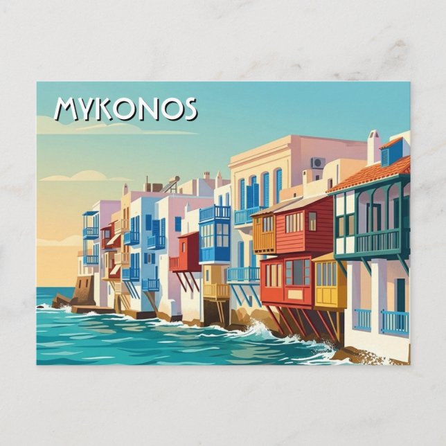 Mykonos Greece Greek Islands Postkarte (Vorderseite)