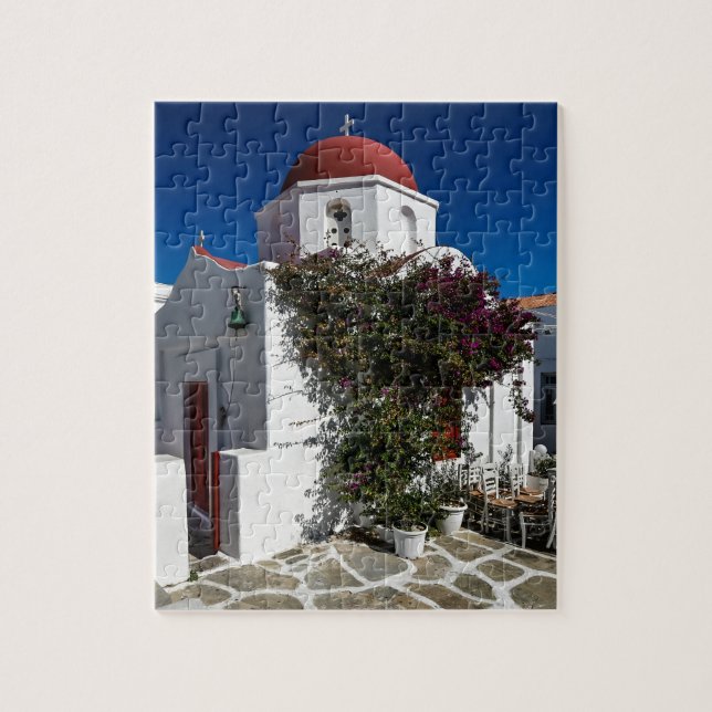 Mykonos Greece Travel - Church Café Europe Tourism (Vertikal)