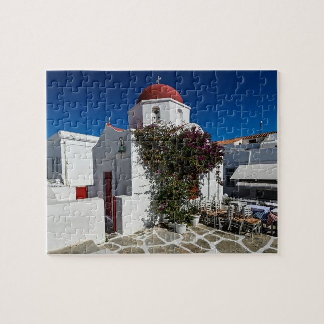 Mykonos Greece Travel - Church Café Europe Tourism (Horizontal)