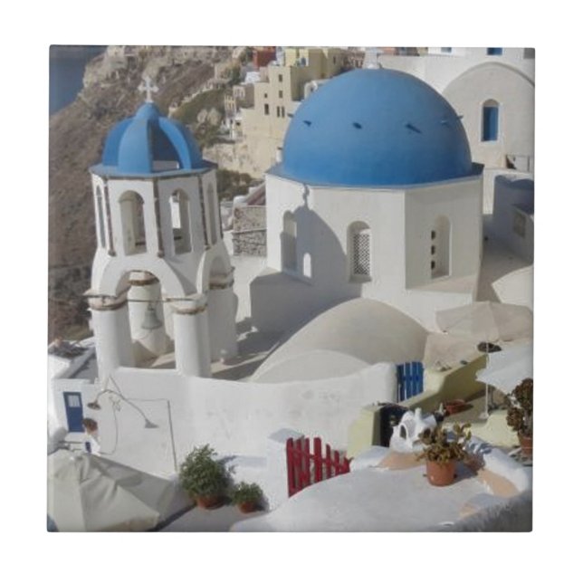 Mykonos Greece Travel Fliese (Vorderseite)