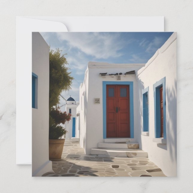 Mykonos Greece Travel Postcard (Vorderseite)