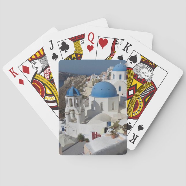 Mykonos Greece Travel Spielkarten (Rückseite)