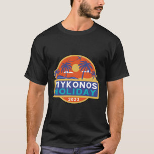 Mykonos Griechenland 2023 Familiengriechische Inse T-Shirt
