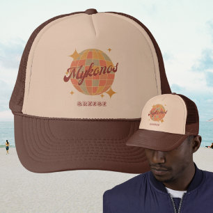 Mykonos Griechenland Bekleidungsartikel Souvenir Truckerkappe