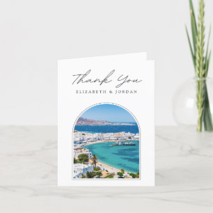 Mykonos Griechenland Foto Leere Dankeschön-Karte Dankeskarte