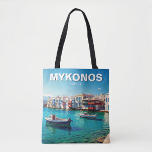 Mykonos Griechenland Griechische Inseln Boote Tasche