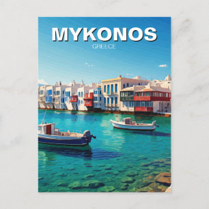Mykonos-Griechenland-Inseln Postkarte