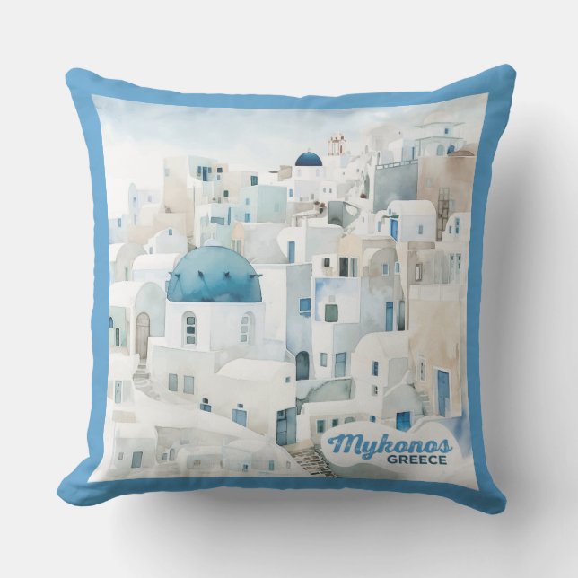 Mykonos Griechenland Kissen (Vorderseite)