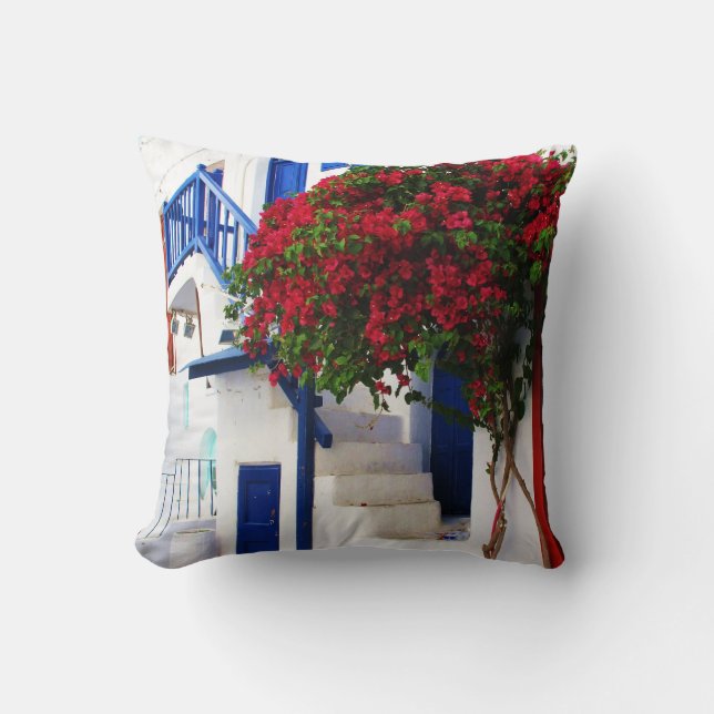 Mykonos, Griechenland Kissen (Vorderseite)