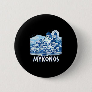 Mykonos Insel Griechenland Griechisches Souvenir S Button