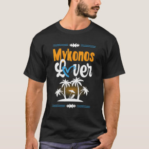 Mykonos Liebe Urlaub Herz Griechenland Sommerangeb T-Shirt