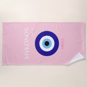 Mykonos-Maus, Mykonos, Rosa Strandtuch