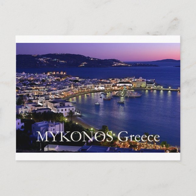 mykonos_night postkarte (Vorderseite)