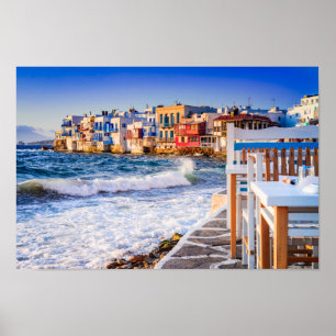 Mykonos-Poster, griechische Inseln Poster