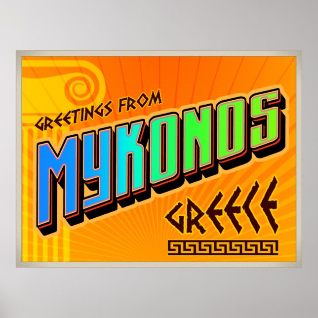 MYKONOS-Poster Poster (Vorne)