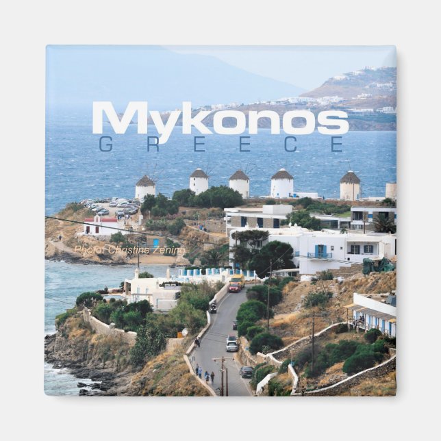 Mykonos Seaside Greece Souvenir Kühlschrankmagnet (Vorne)