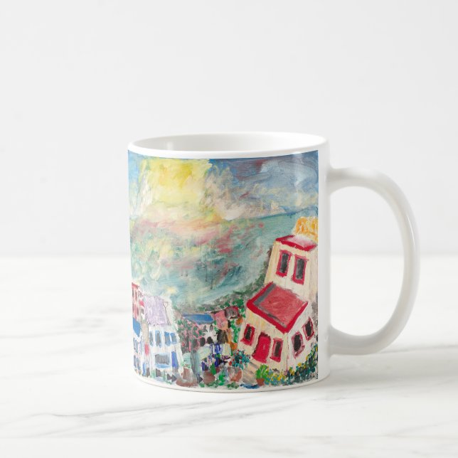 Mykonos Sonnenuntergangschale Kaffeetasse (Rechts)