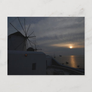 Mykonos Windmühlen Postkarte