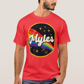 Myles Rainbow In Space Vintag GrungeStyle T-Shirt