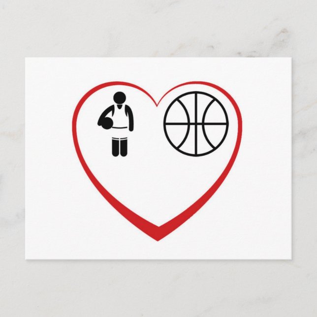 MyLove: Basketball Postkarte (Vorderseite)