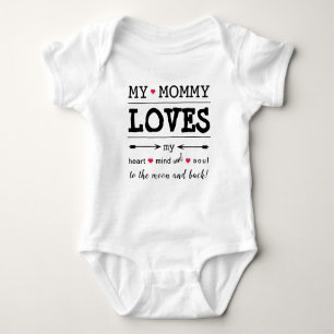 MyMommy "My Mommy Lieben Me" Baby Bodysuit Strampler