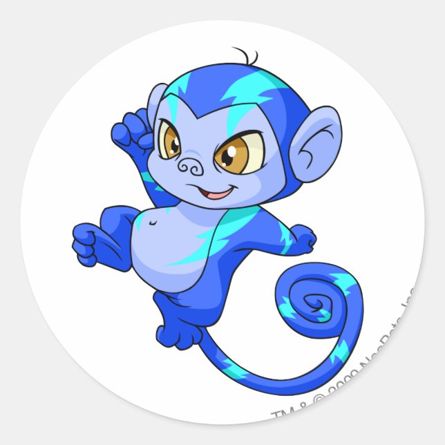 Mynci Electric Runder Aufkleber (Vorderseite)