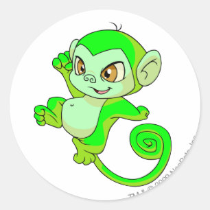 Mynci Glows Runder Aufkleber