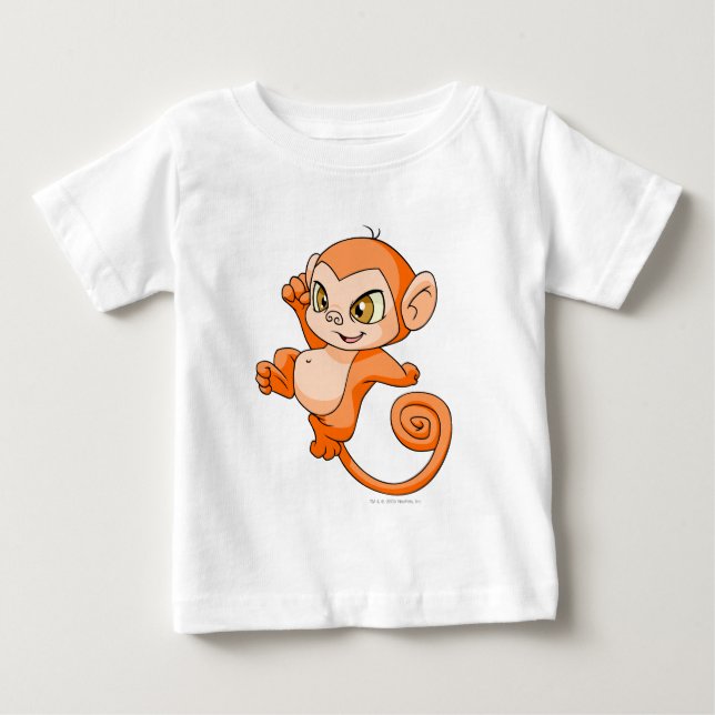 Mynci Orange Baby T-shirt (Vorderseite)