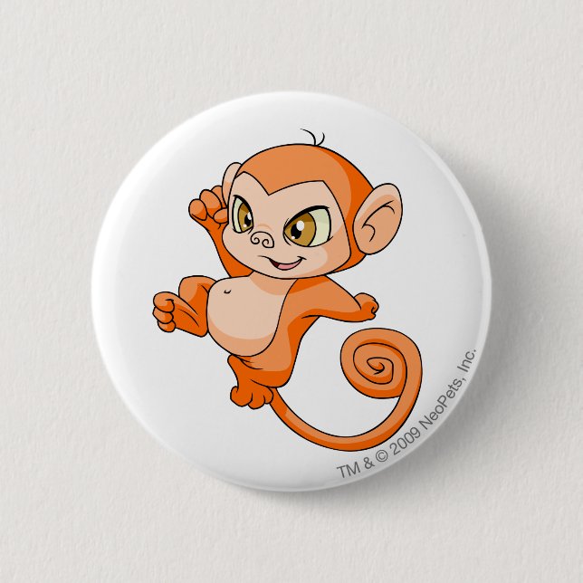 Mynci Orange Button (Vorderseite)