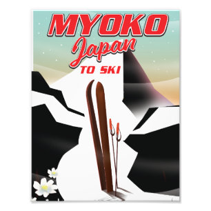 myoko japan ski poster
