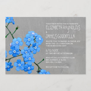 Myosotis épousant des invitations